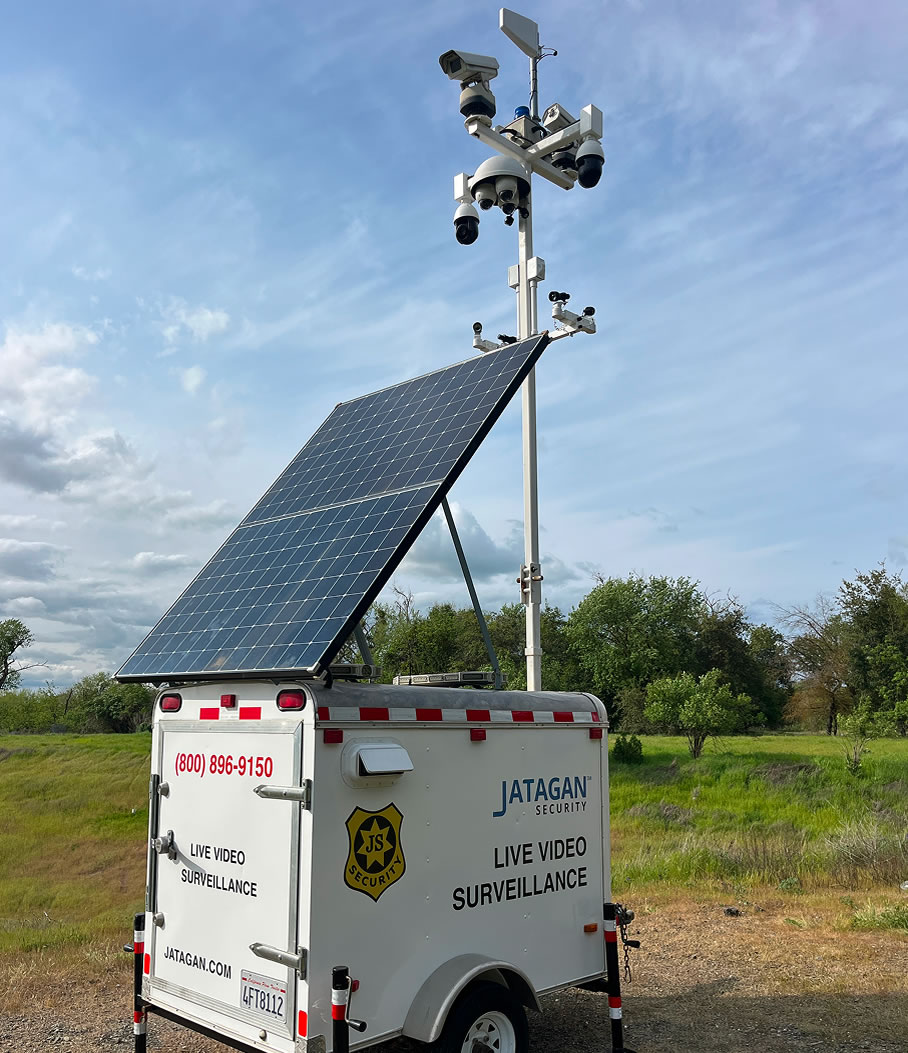 solar mobile guard tower rental Sacramento and San Francisco Bay Area