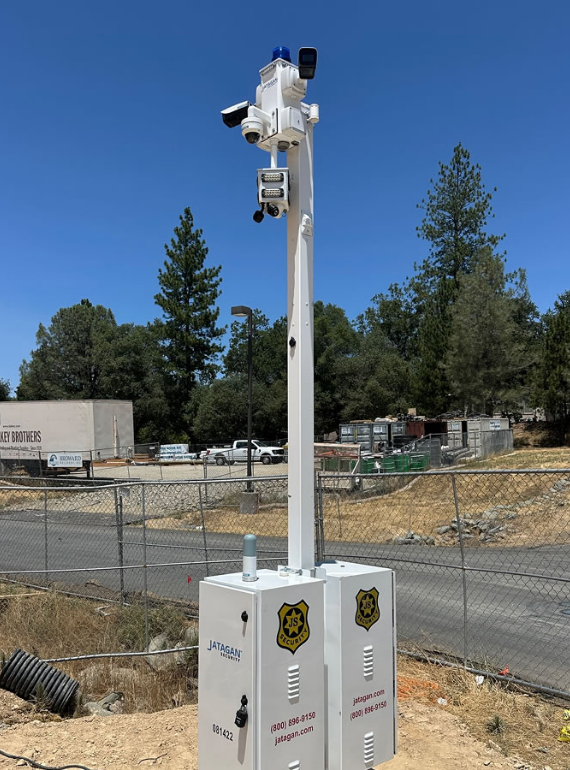Jatagan's pole camera tower for Sacramento and San Francisco outdoor security