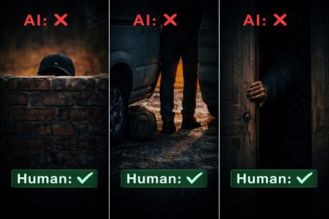 AI cannot detect human when it is just partial body