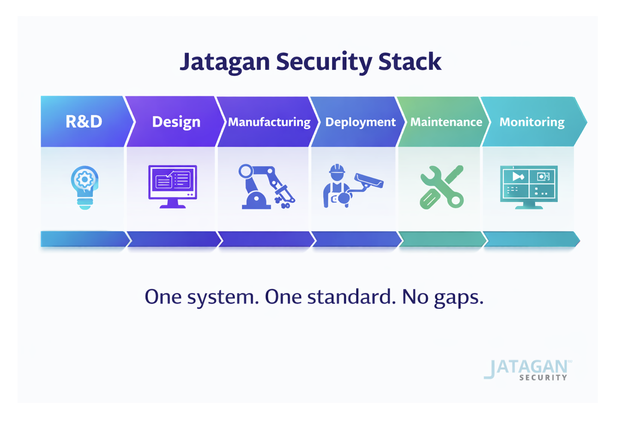 Jatagan's Vertically integrated security stack from R&D to monitoring