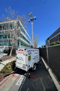 Mobile Guard with line power at Stanford Medicine