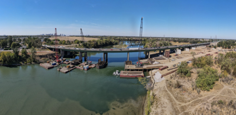 Jatagan securing American River Bridge Rehab Project in Sacramento