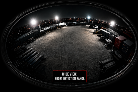360° cameras have wide coverage but short detection range