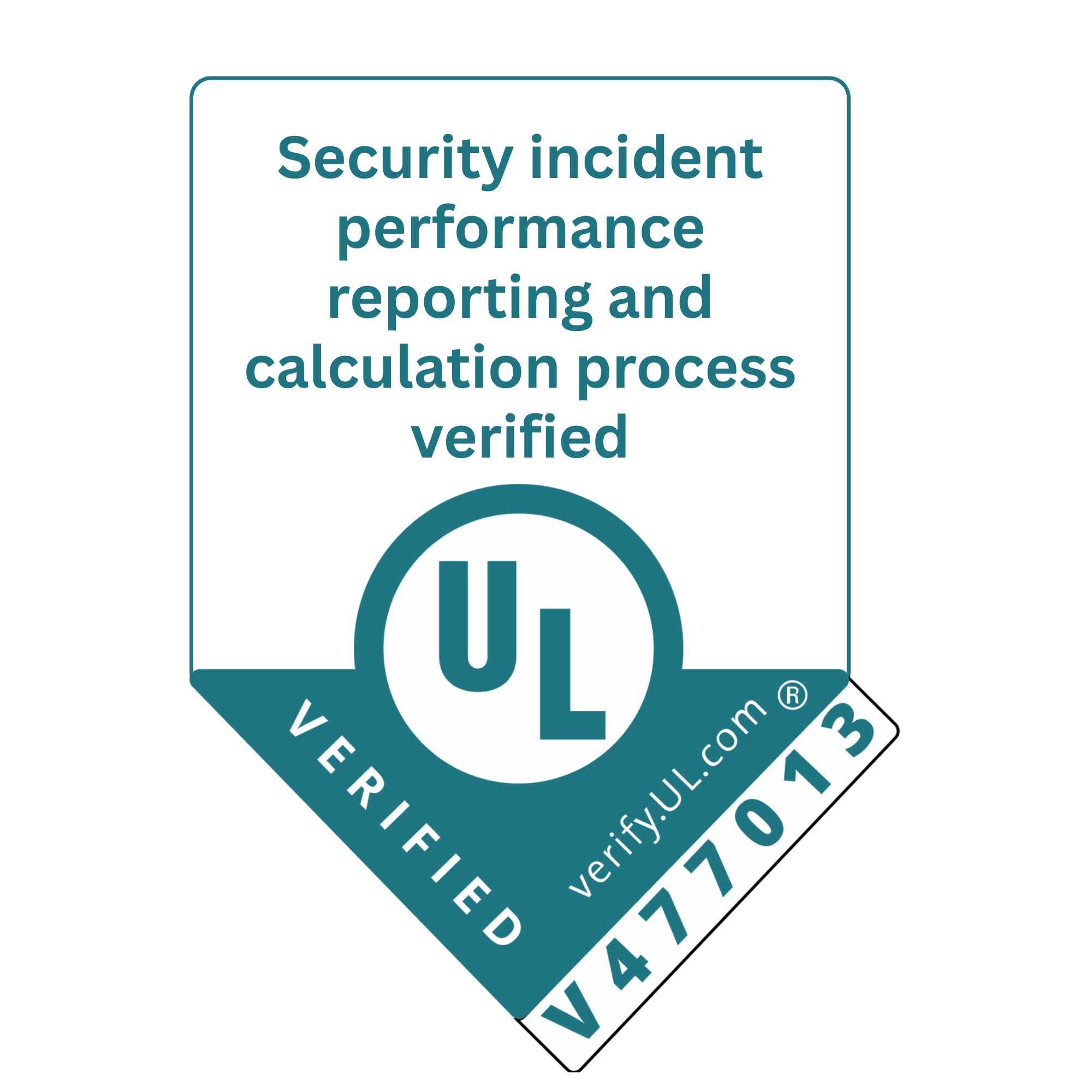 Jatagan's UL verification for Security Incident Performance Reporting and Calculation Process